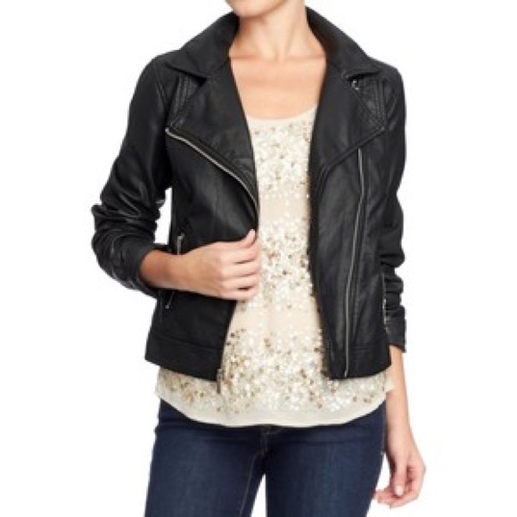old navy faux leather jacket